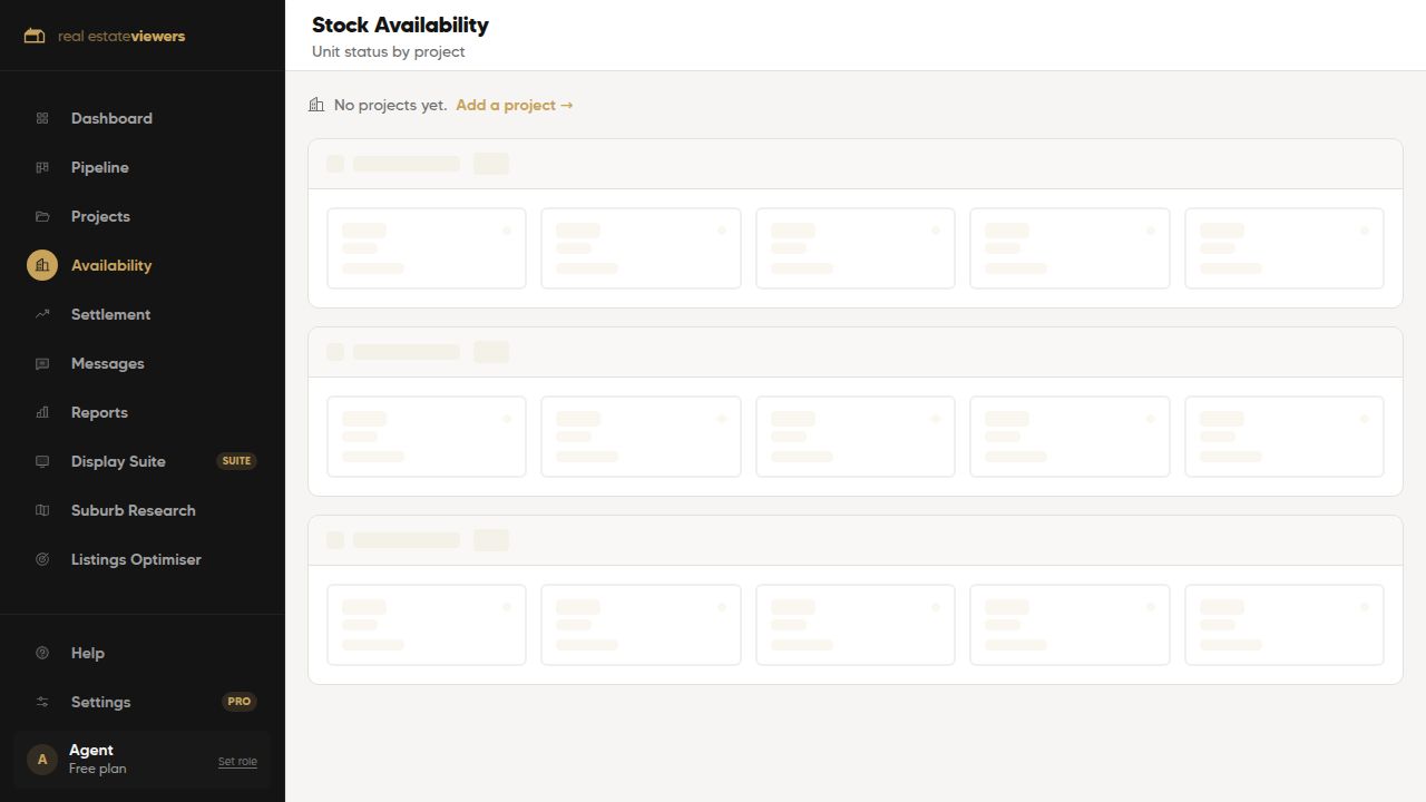 Reading the floor-by-floor availability grid screenshot